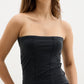 Black Wash Crop Tube