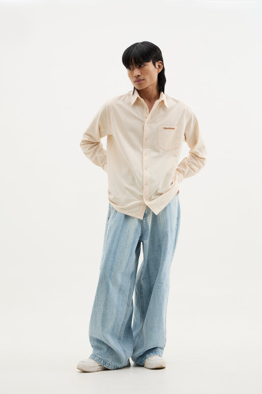 Off-White Linen-Cotton Shirt