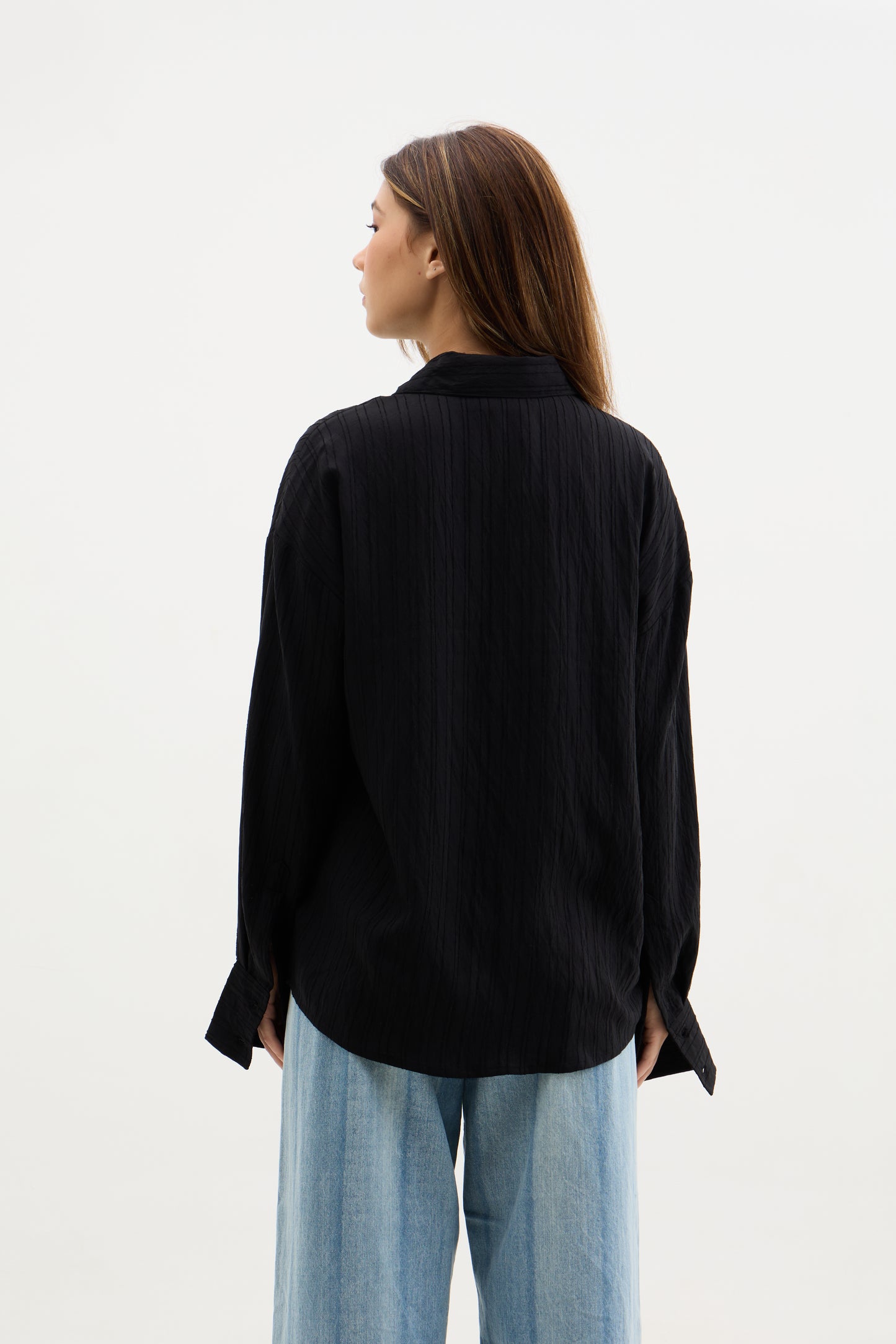 Black Raasta Striped Shirt