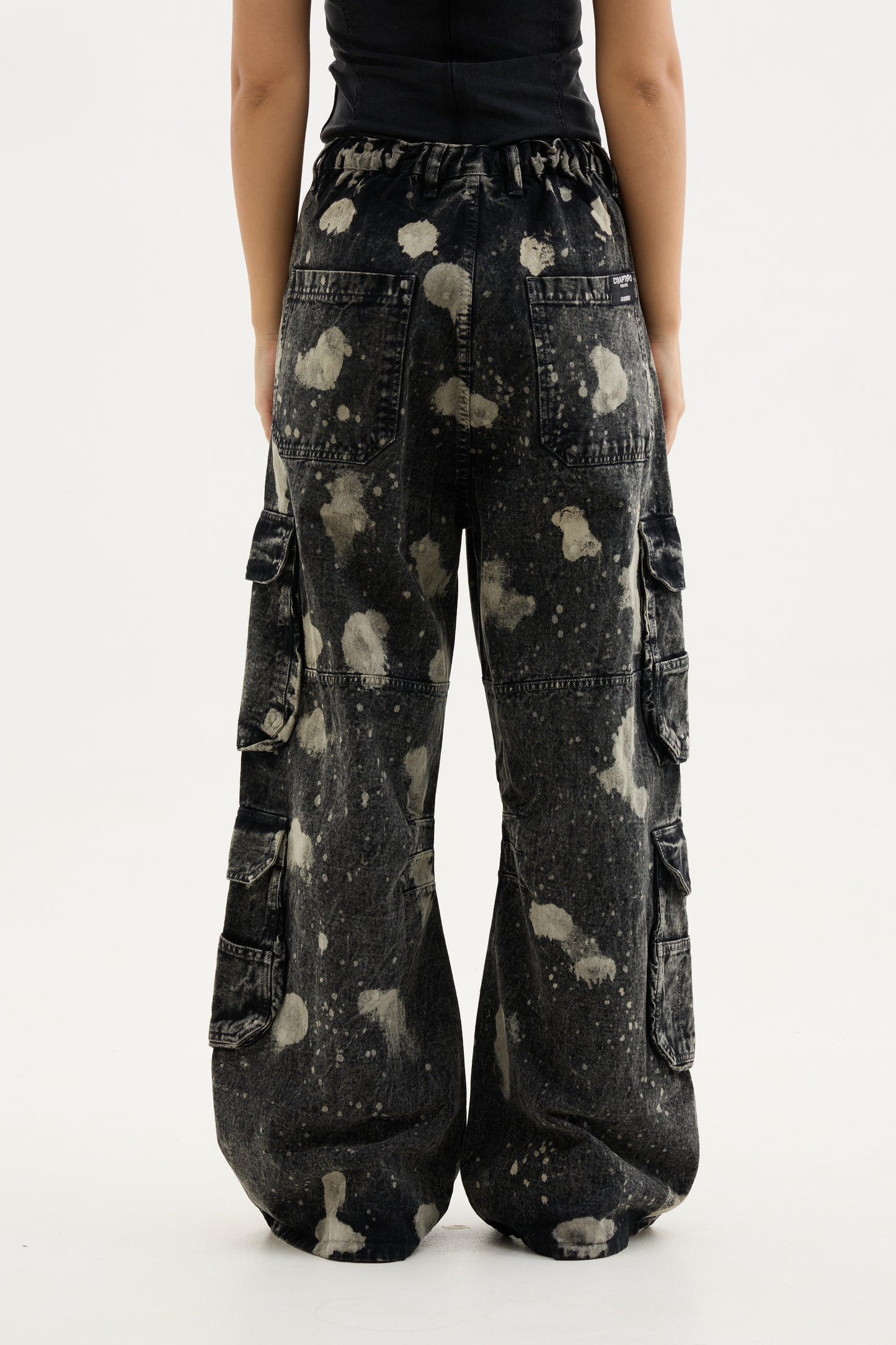 Black Hypo Denim Cargo