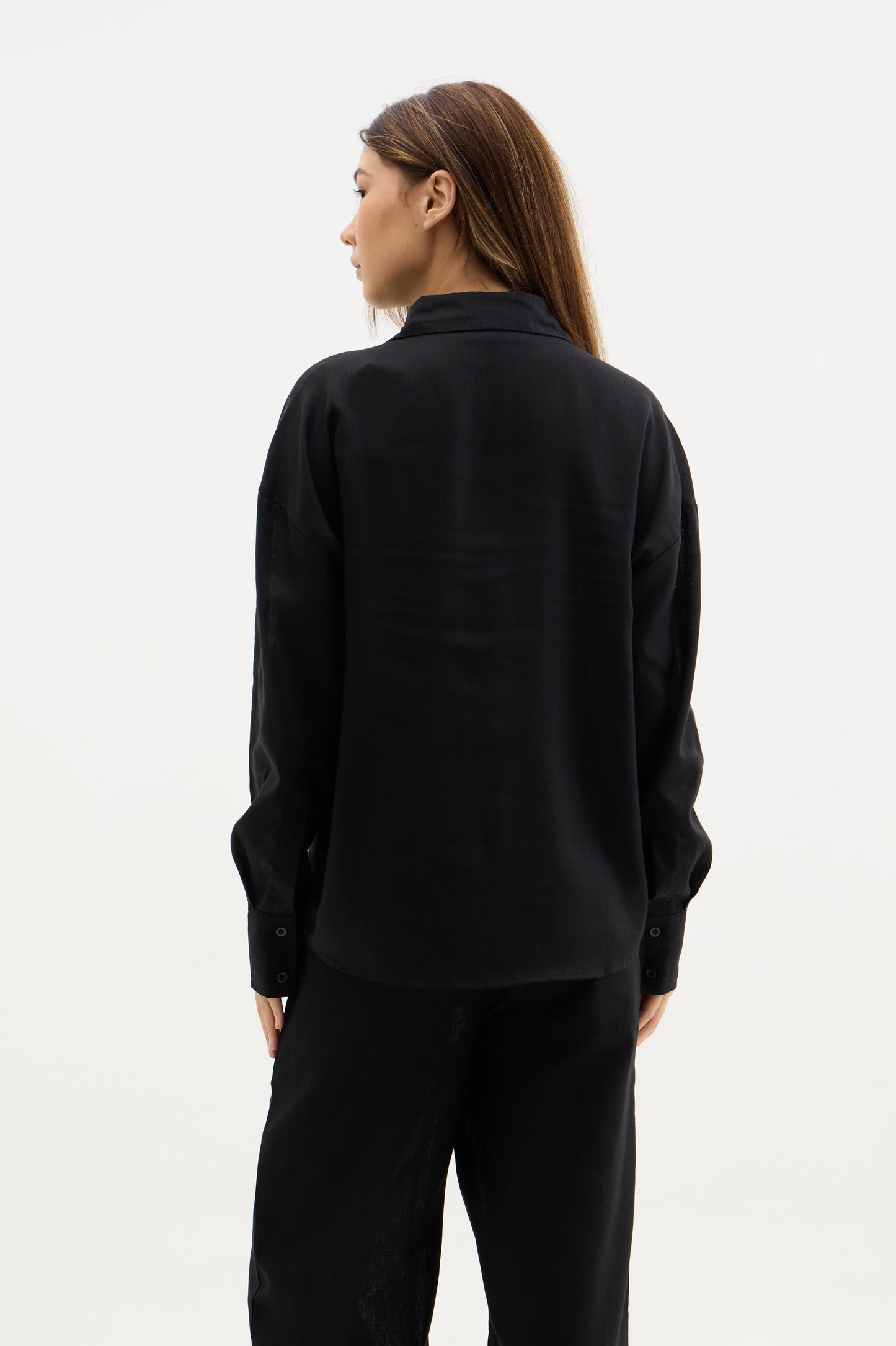 Black Linen Shirt