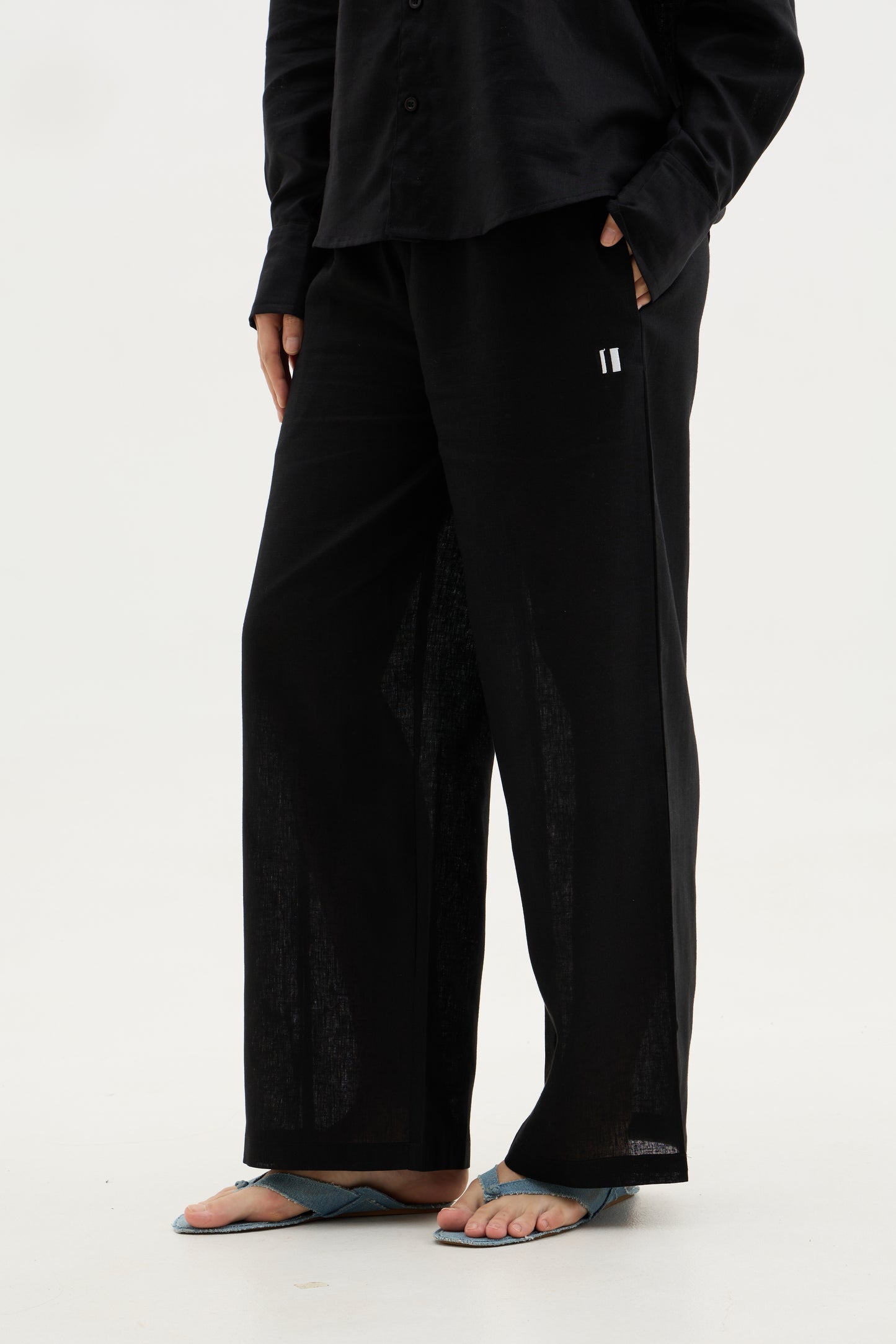 Black Linen Pant