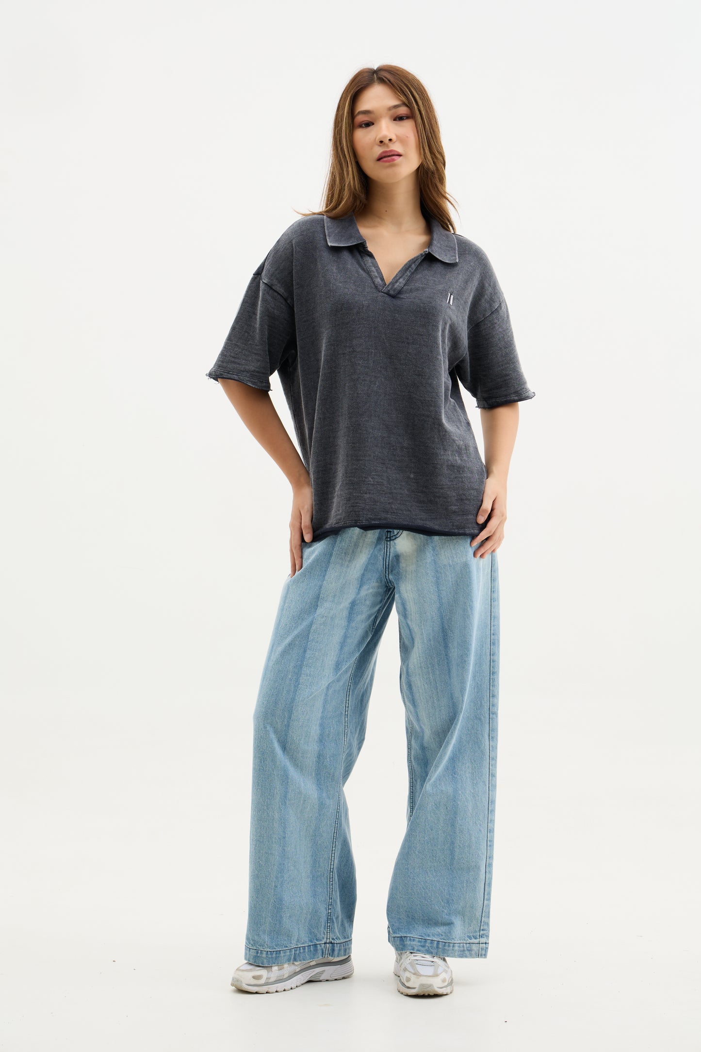 Charcoal Wash Polo
