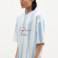 White and Blue Striped Jersey