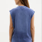 Blue Wash Waffle Vest