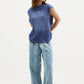 Blue Wash Waffle Vest