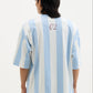 White and Blue Striped Jersey