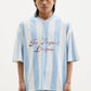 White and Blue Striped Jersey