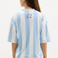 White and Blue Striped Jersey