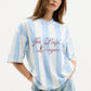 White and Blue Striped Jersey