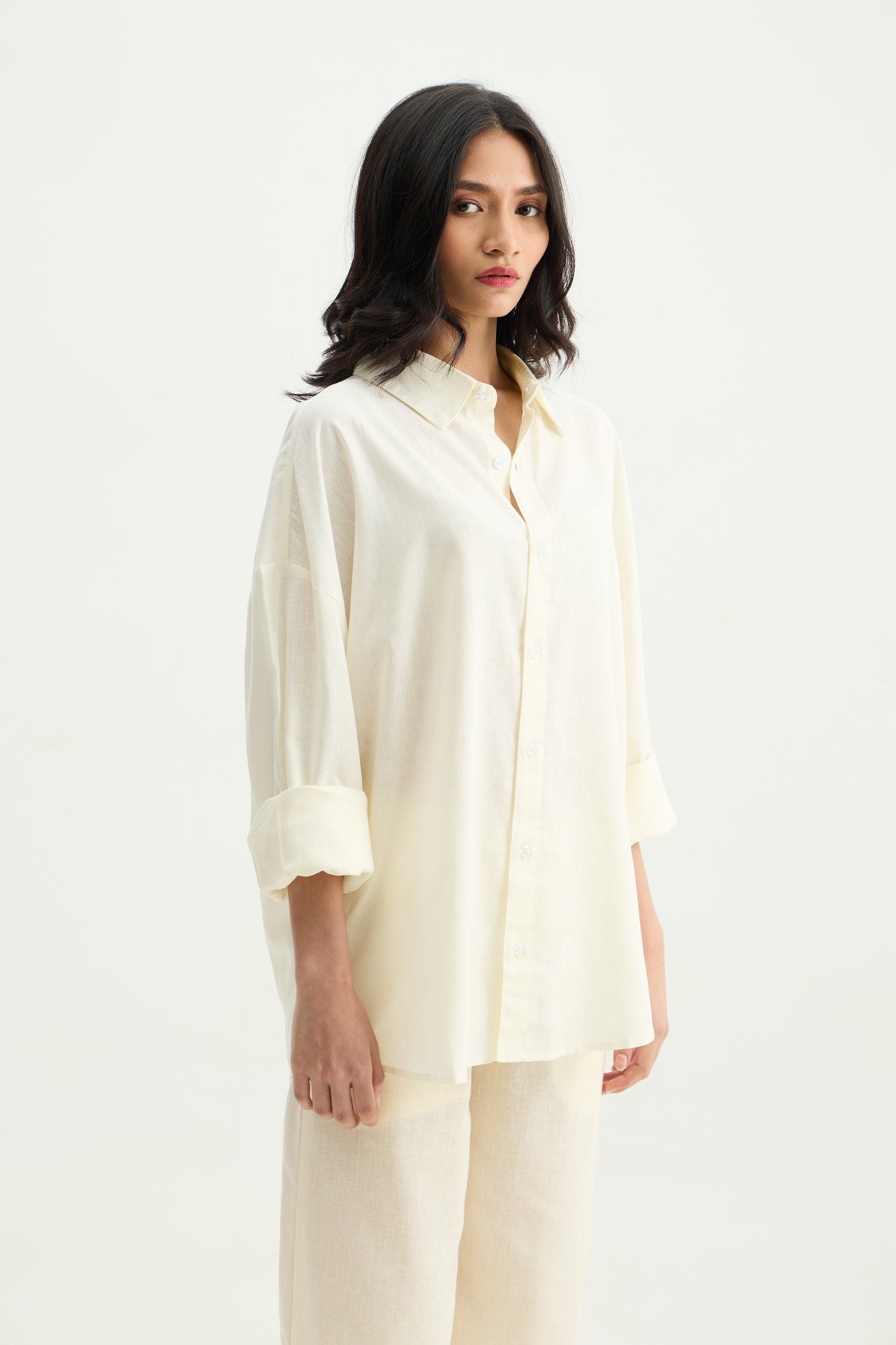 Linen Shirt Butter Yellow