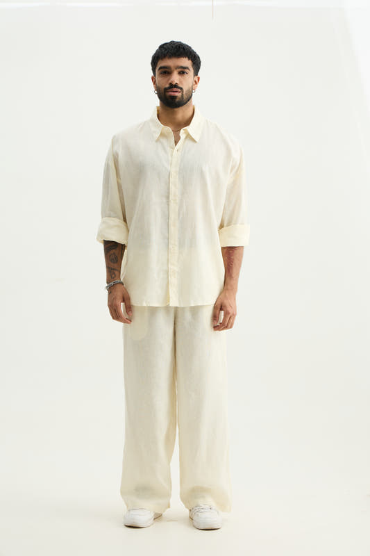 Linen Pants Butter Yellow