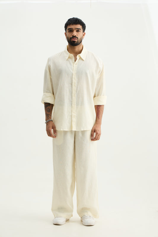 Linen Pants Butter Yellow