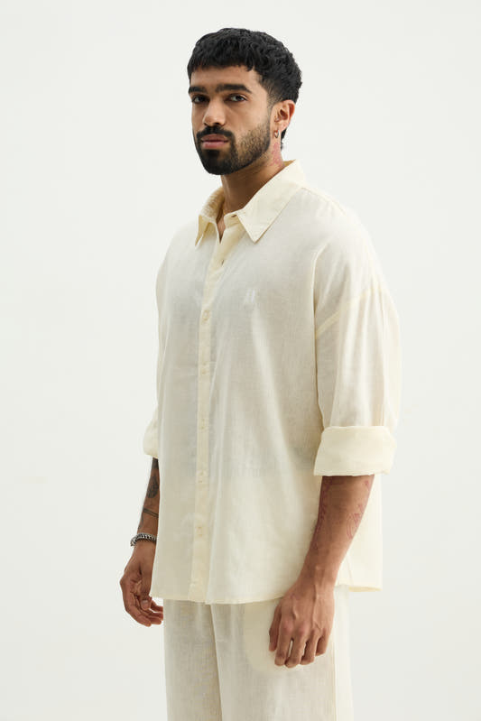 Linen Shirt Butter Yellow