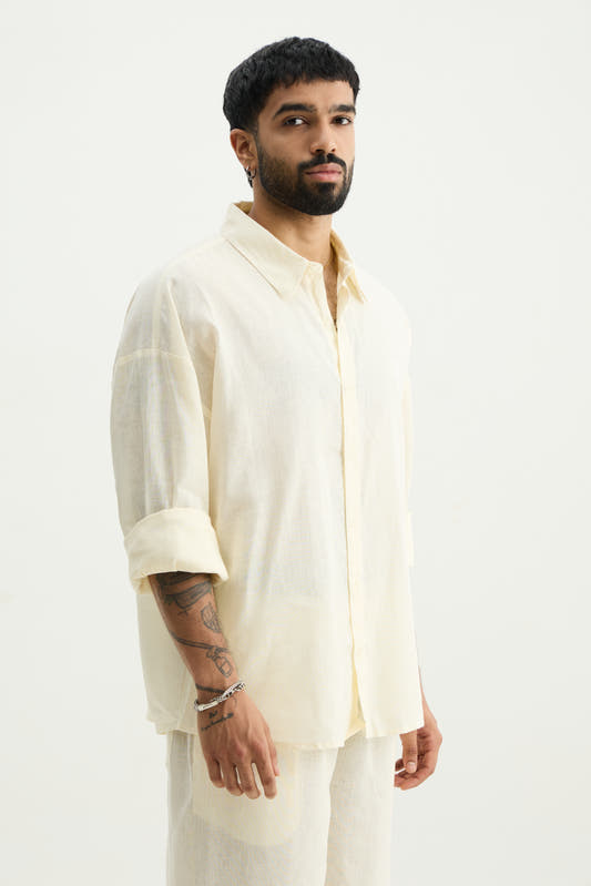 Butter Yellow Linen Co-Ord Set