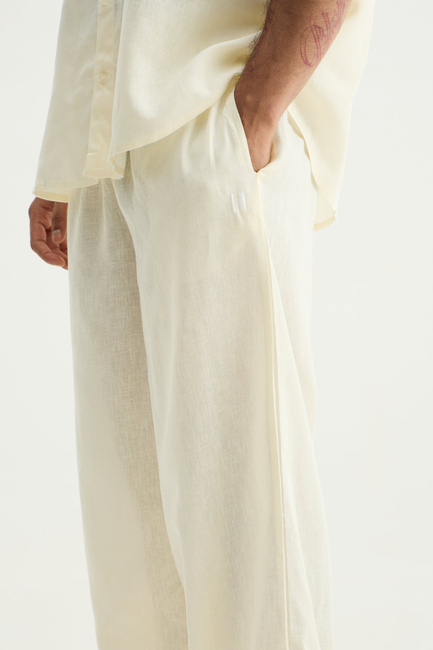 Linen Pants Butter Yellow