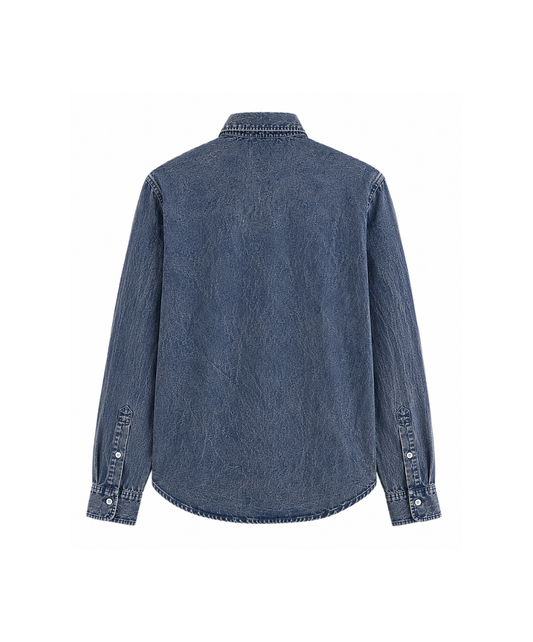 Washed Past Blue Linen Shirt