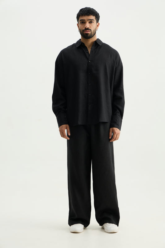 Black Linen Shirt