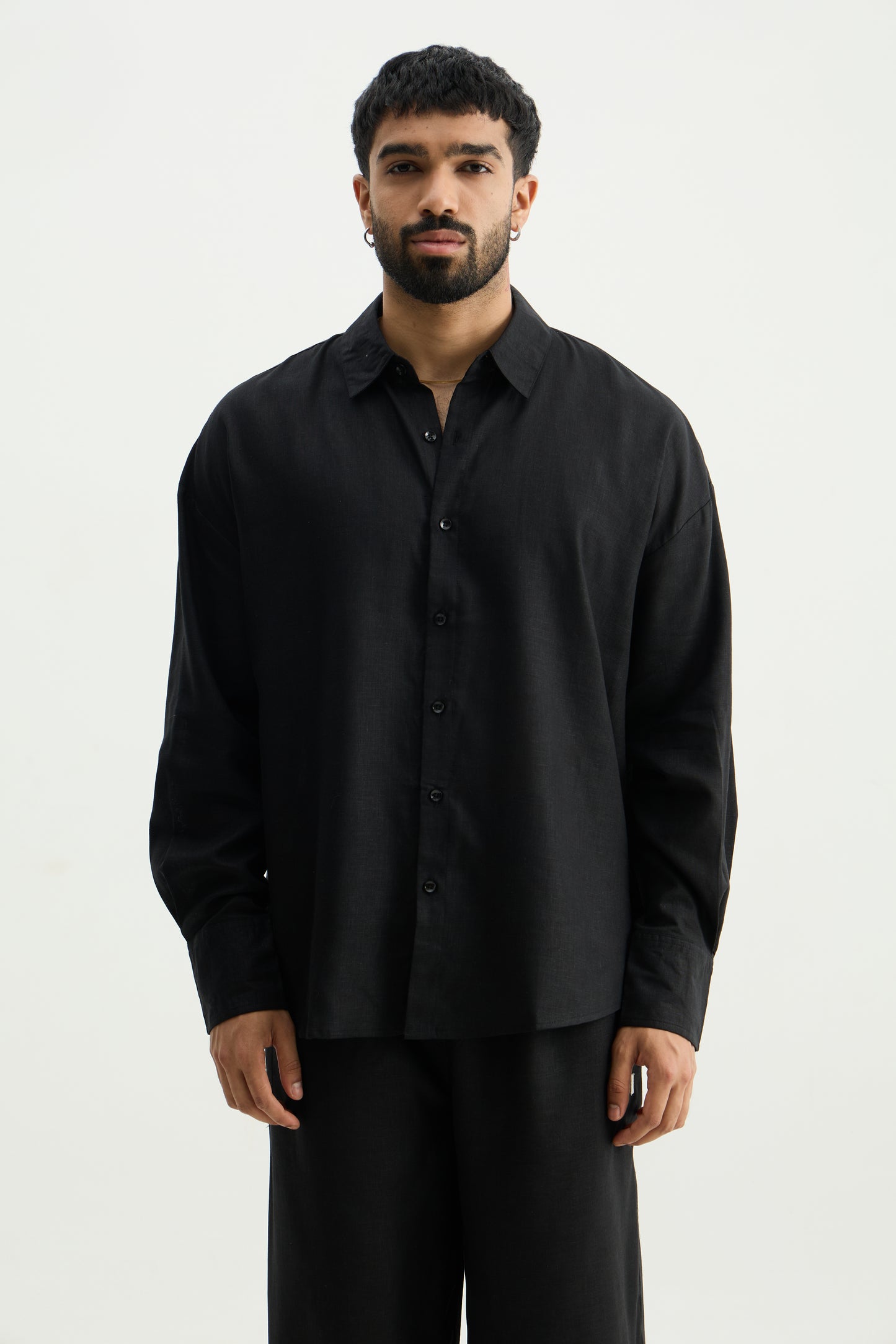 Black Linen Shirt