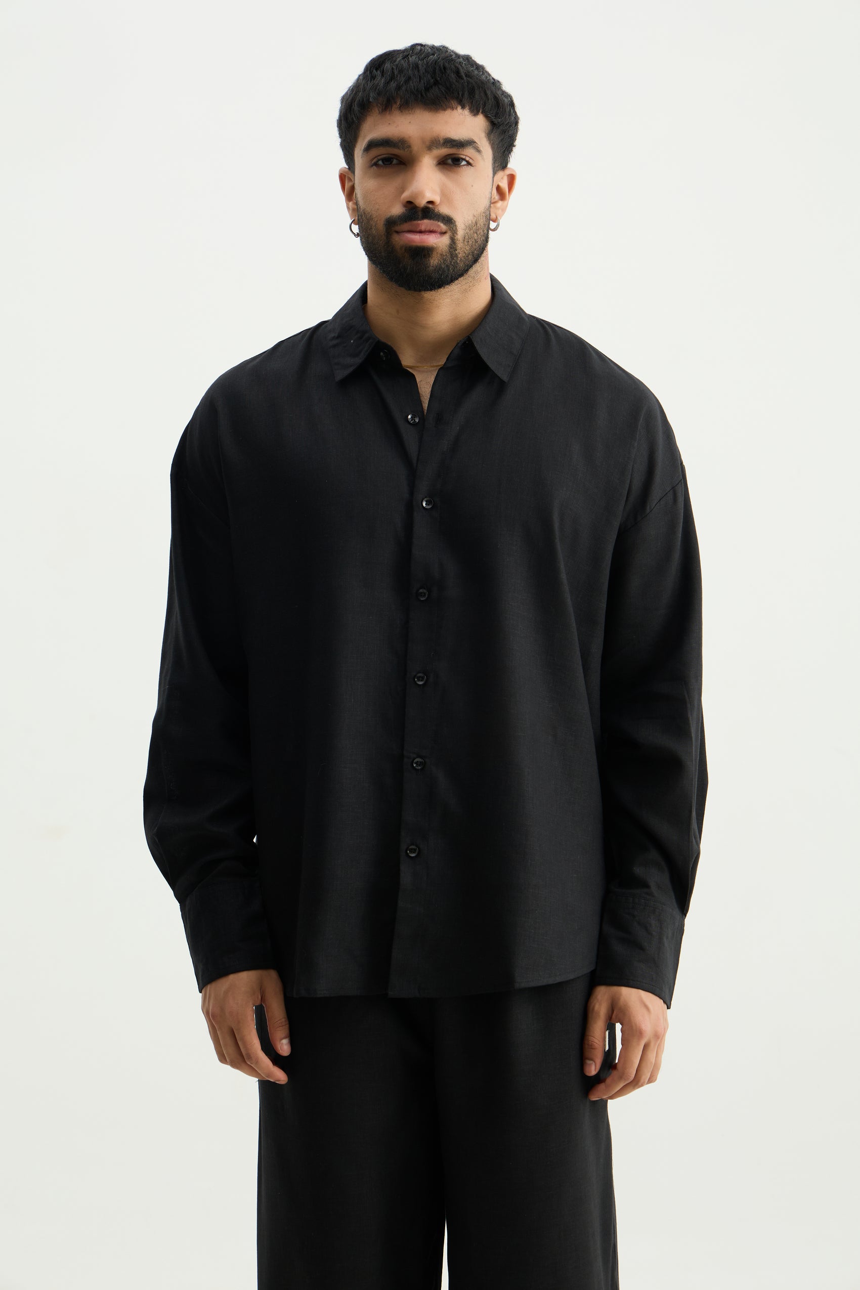 Black Linen Shirt