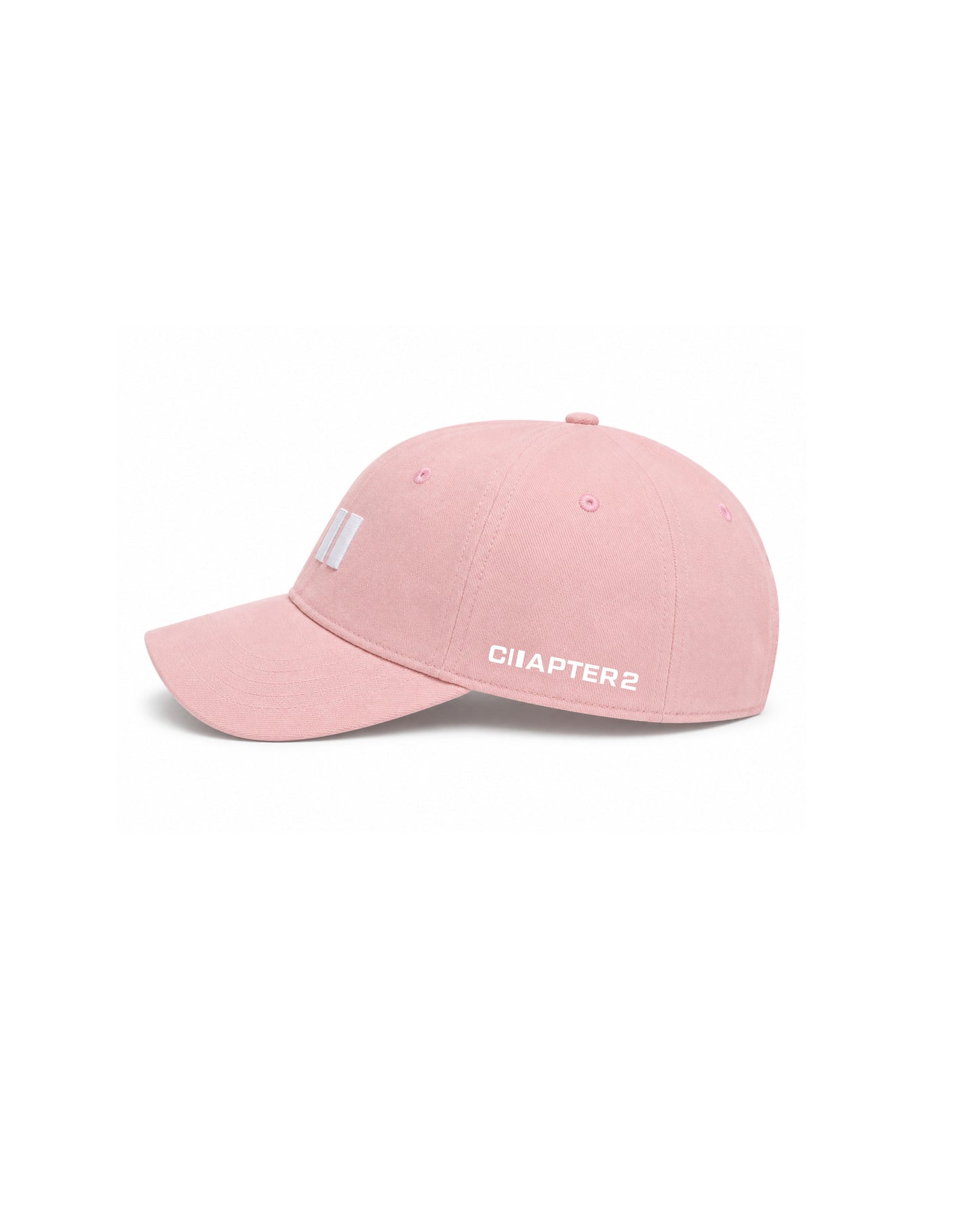 Pink wash denim cap