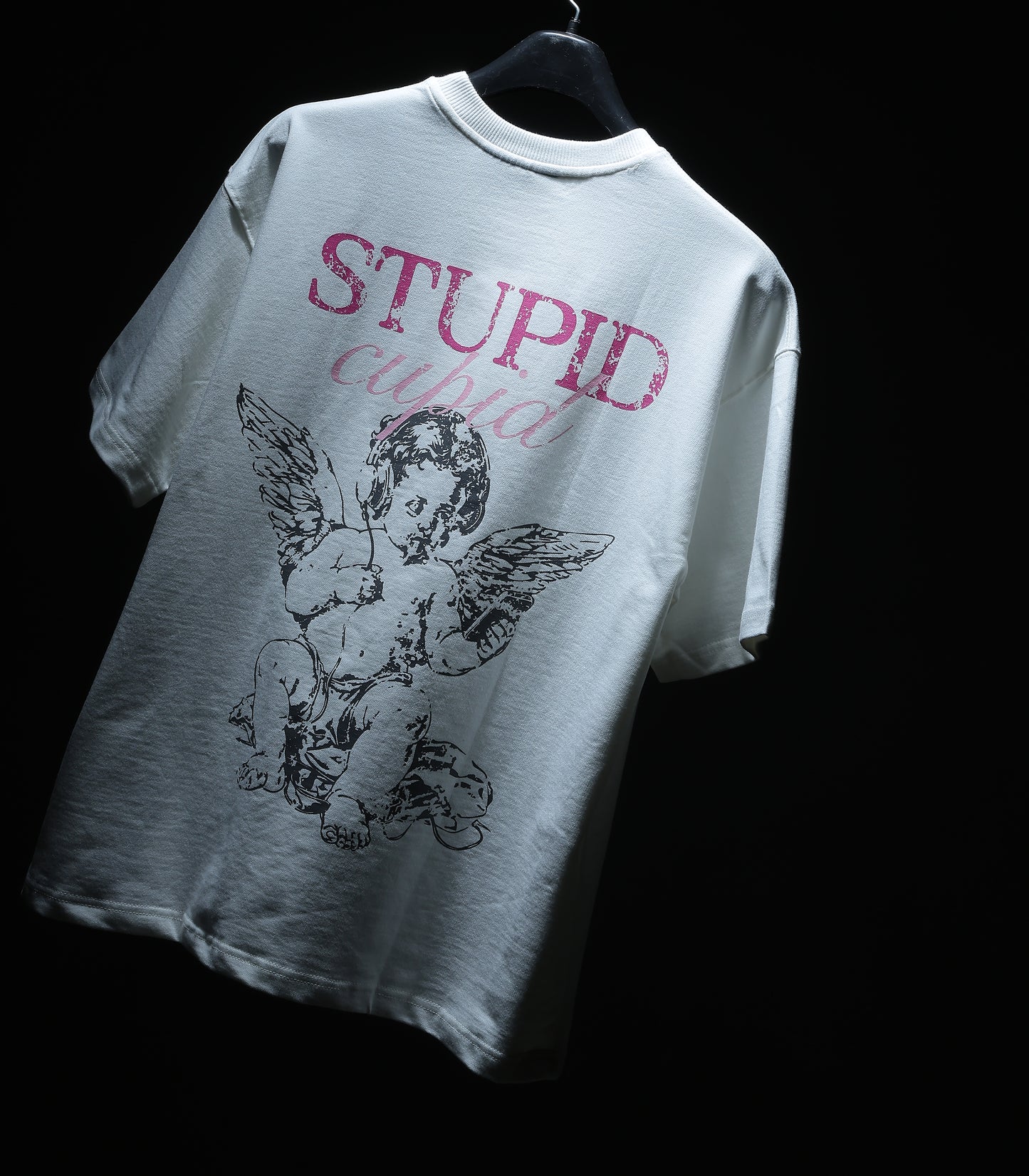 White Stupid Cupid T-shirt