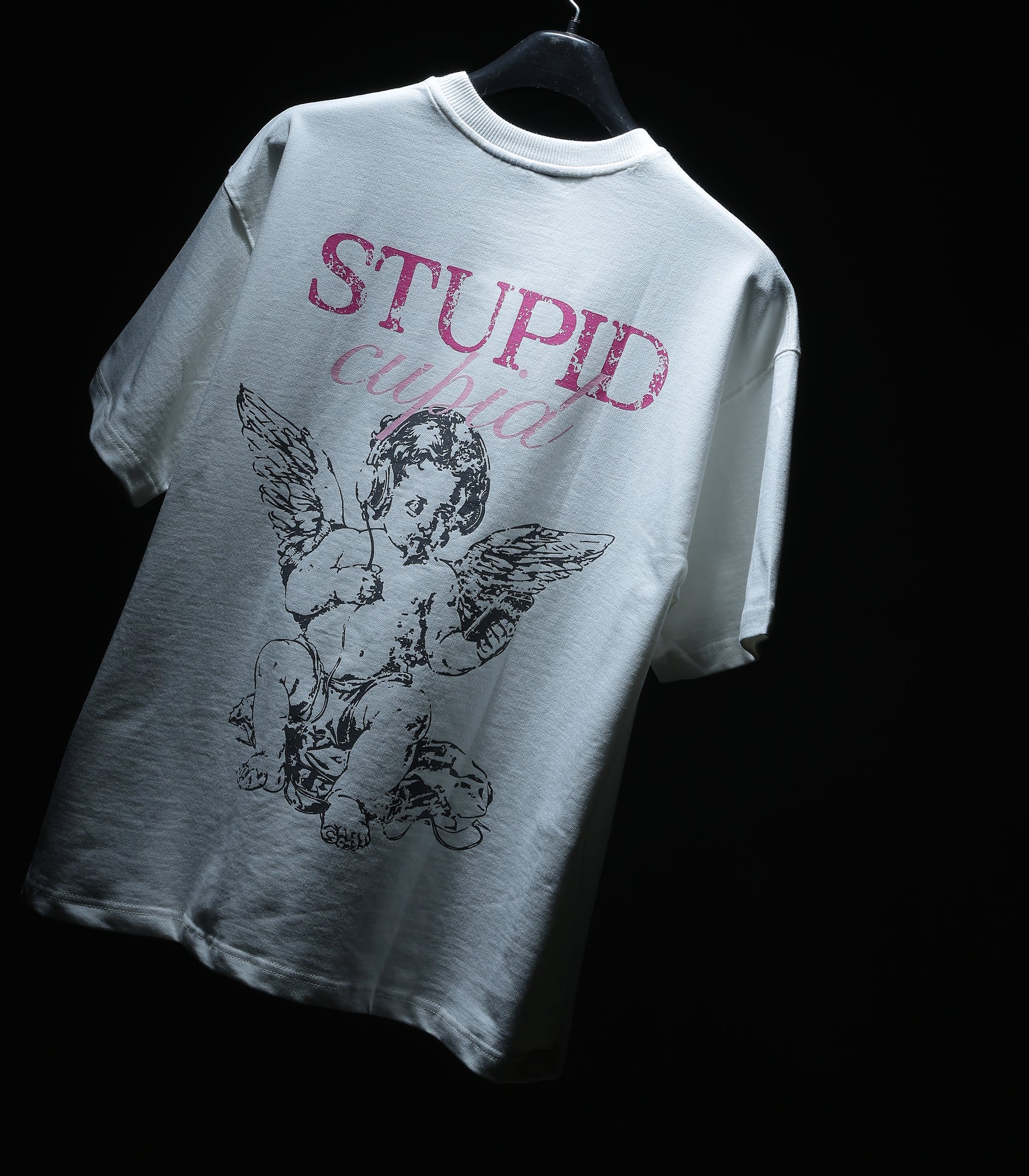 White Stupid Cupid T-shirt