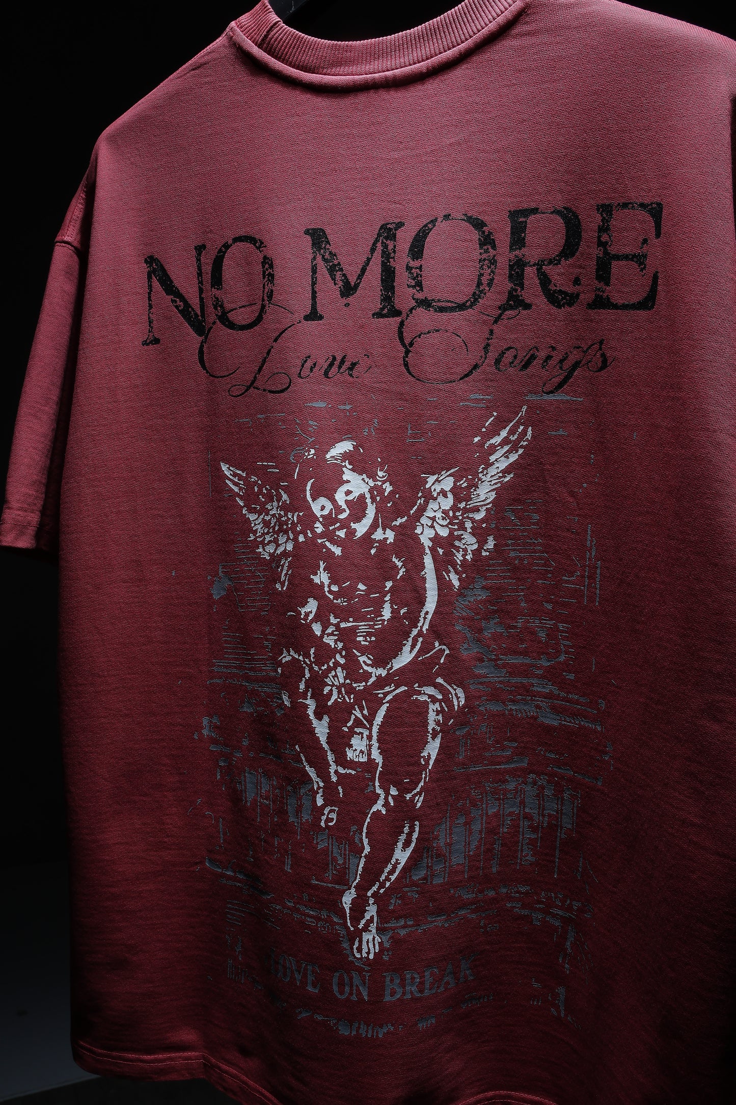 Burgundy No More Love Songs T-Shirt