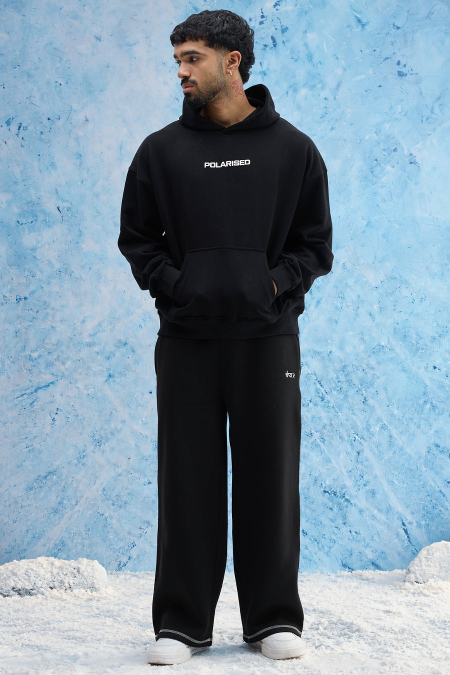 Polarised Hoodie Black