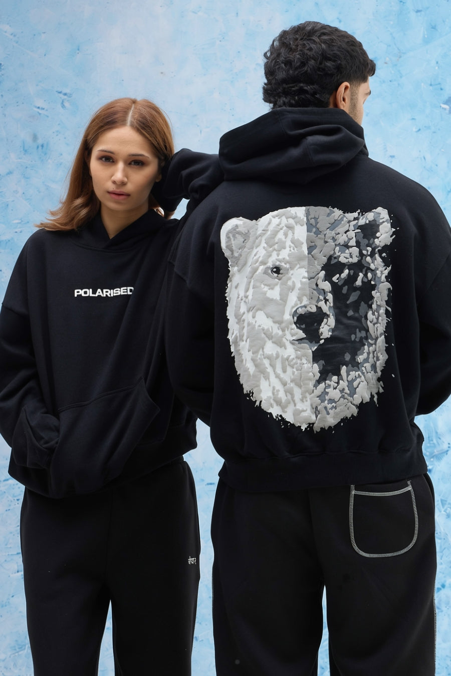 Polarised Hoodie Black