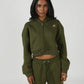 The Everyday Olive Crop Zipper