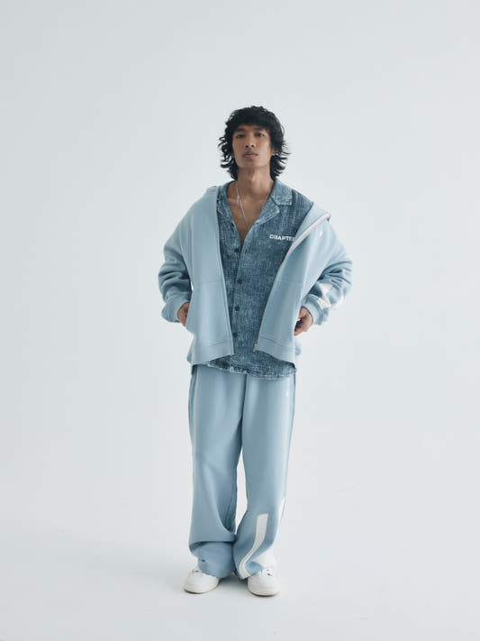 Chapter2Drip Pastel Blue everyday zipper hoodie — view 2