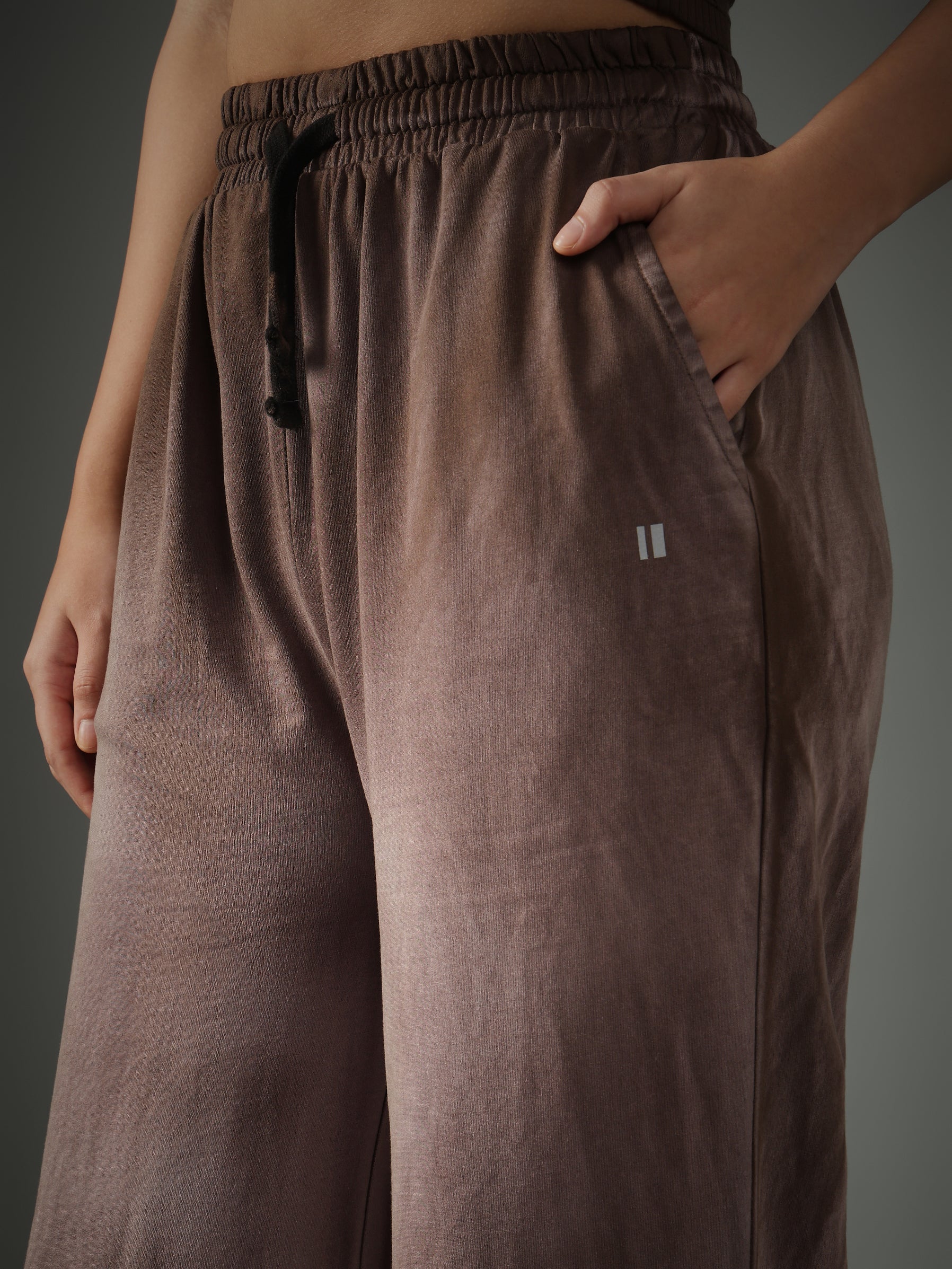 Chapter2Drip Brown spray-wash baggy joggers — view 5