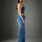 Spray Washed Blue Set