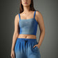Spray Washed Blue Set