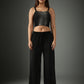 Chapter2Drip Black spray-washed crop top — view 3