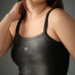 Chapter2Drip Black spray-washed crop top — view 2