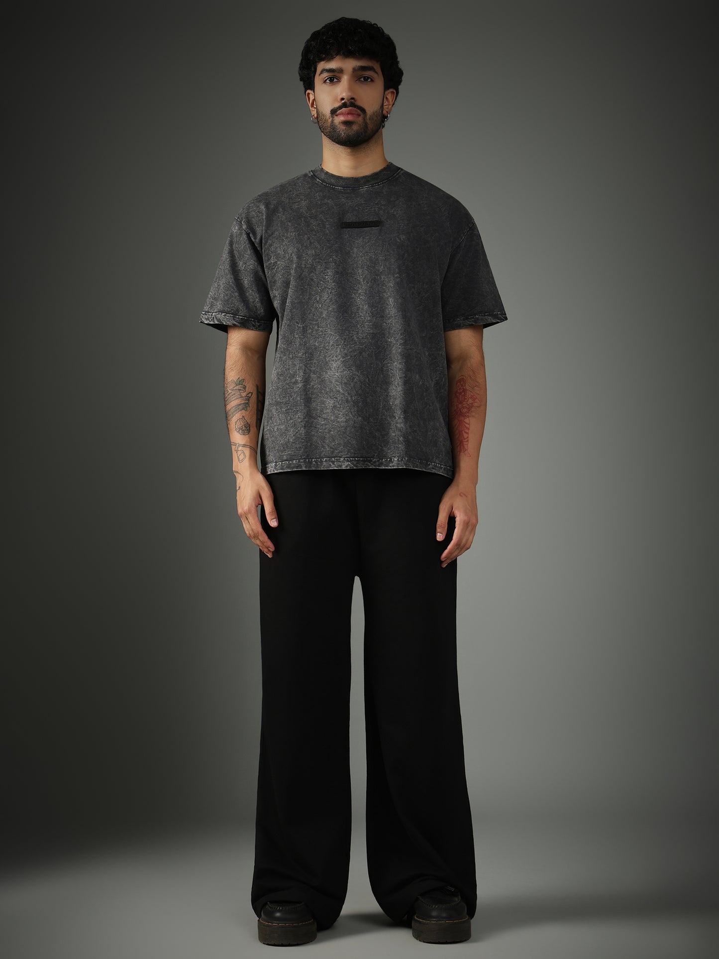 Chapter2Drip Black solid sweatpants — view 3