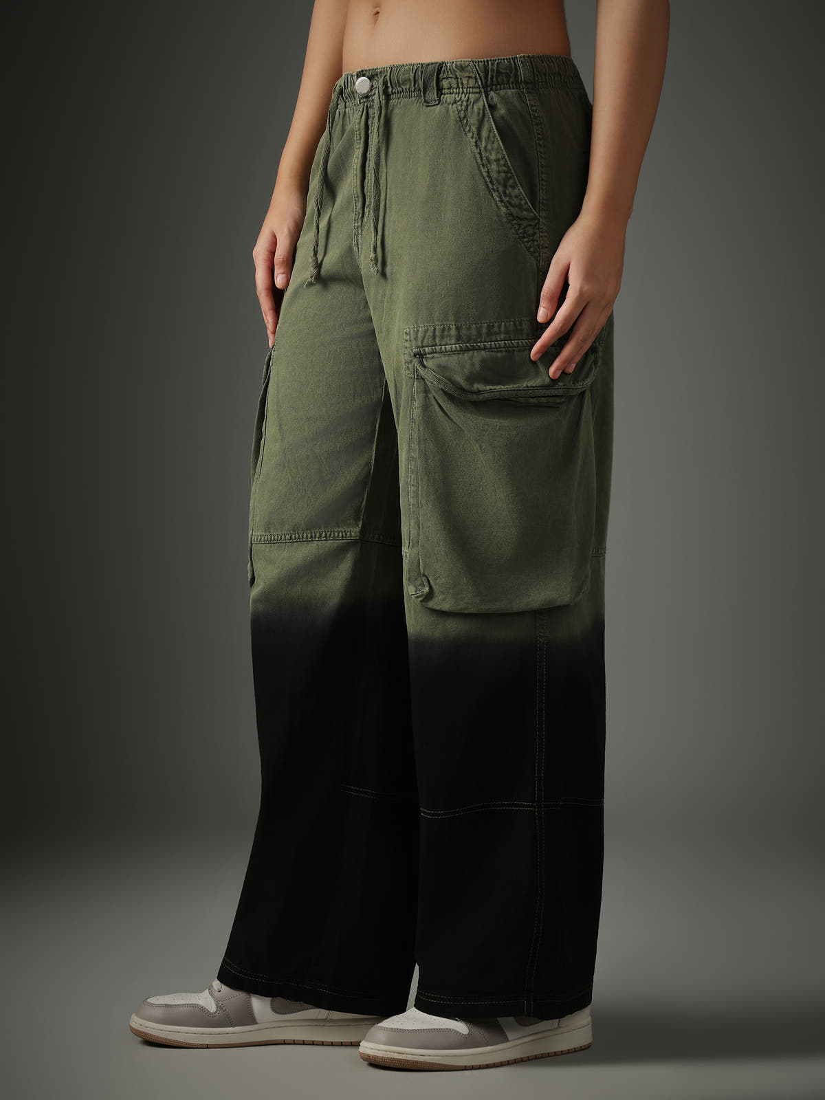 Chapter2Drip Olive Ombre cargo