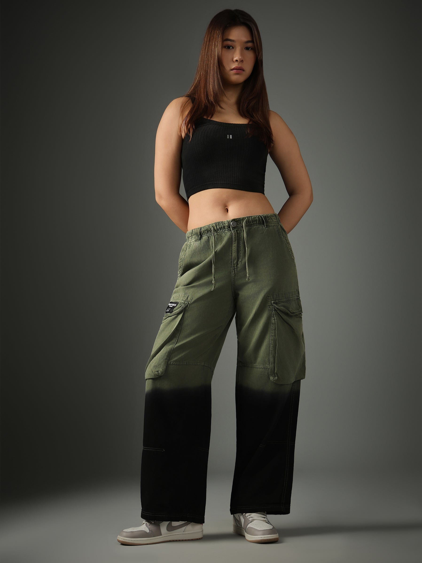 Chapter2Drip Olive Ombre cargo — view 2
