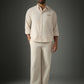 Off-White Linen-Cotton Shirt
