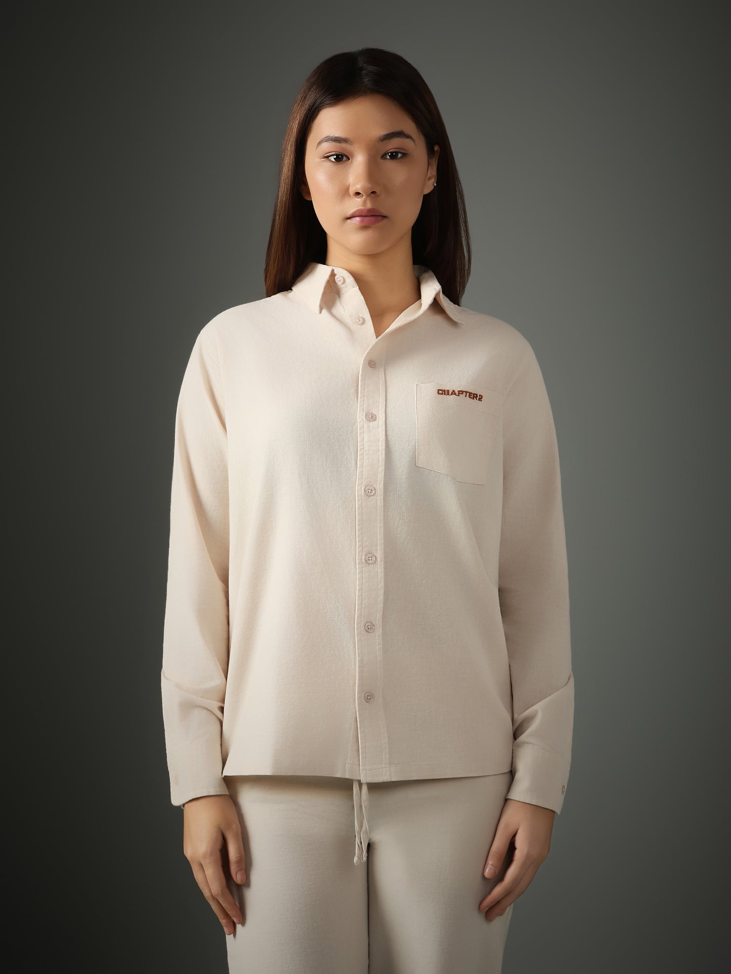 Off-White Linen-Cotton Shirt