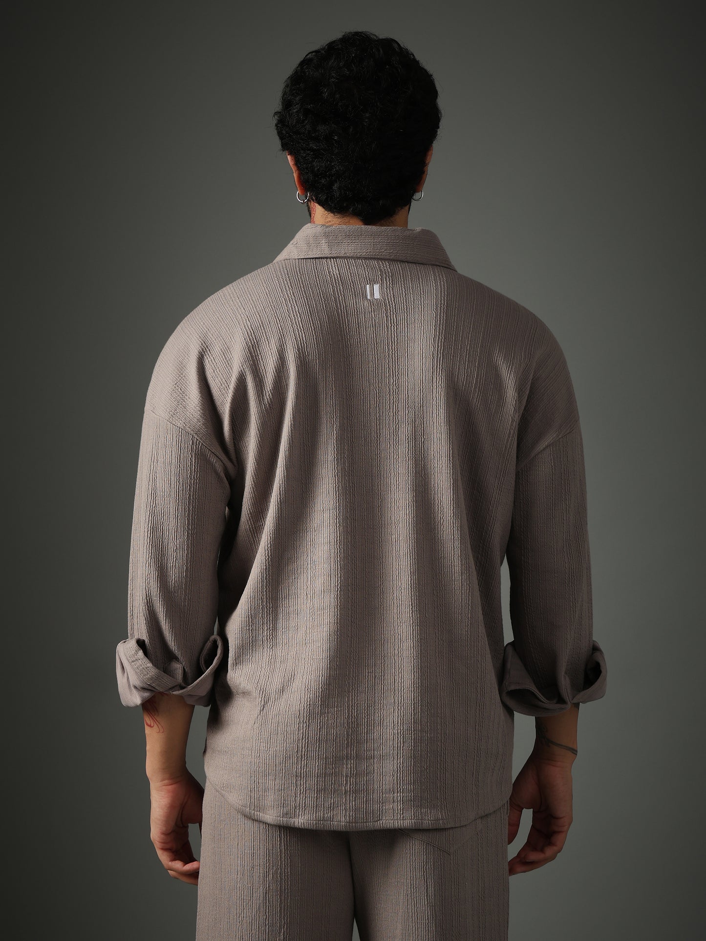Chapter2Drip Crossknit Grey shirt — view 4