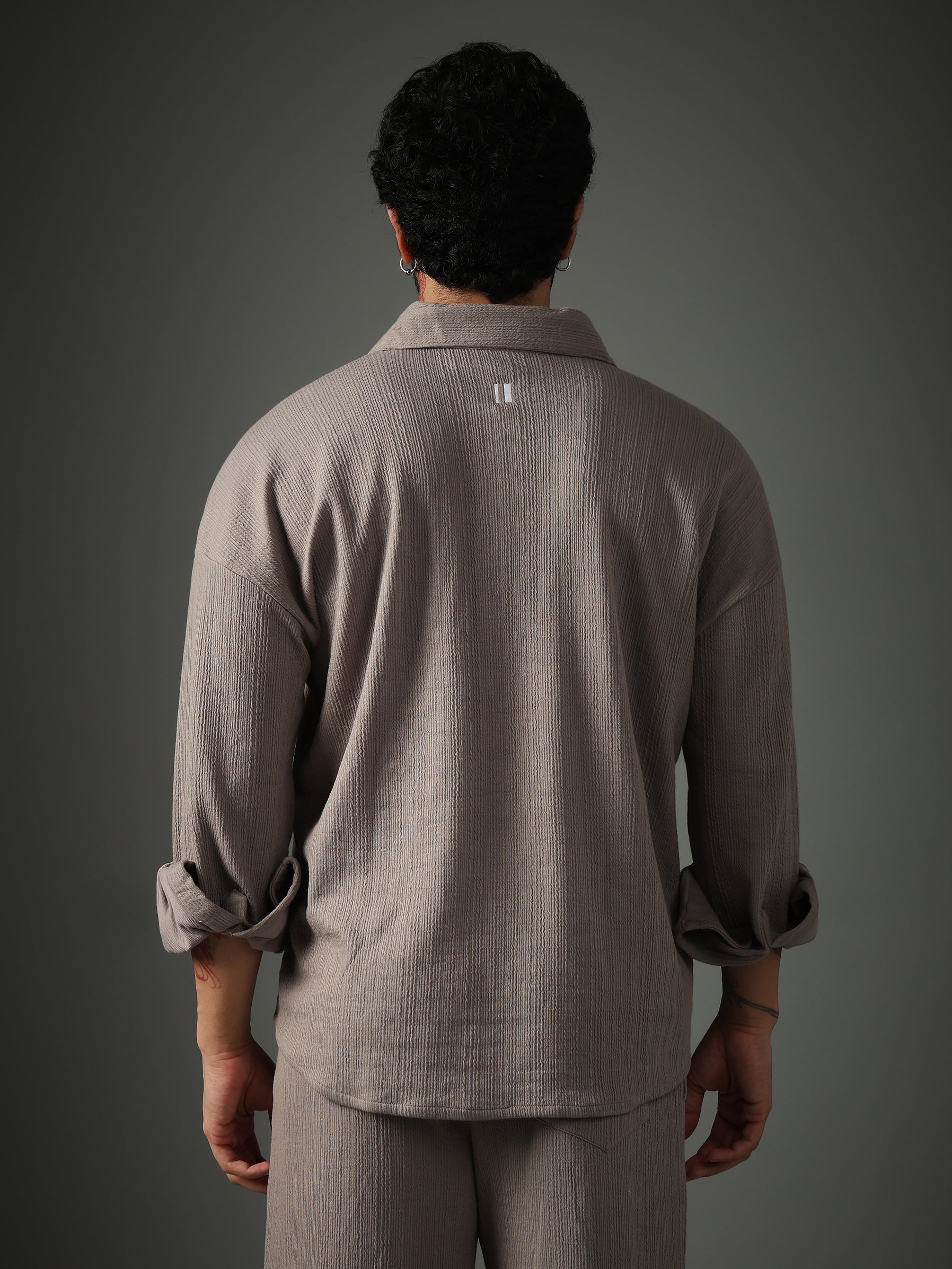 Chapter2Drip Crossknit Grey shirt — view 4