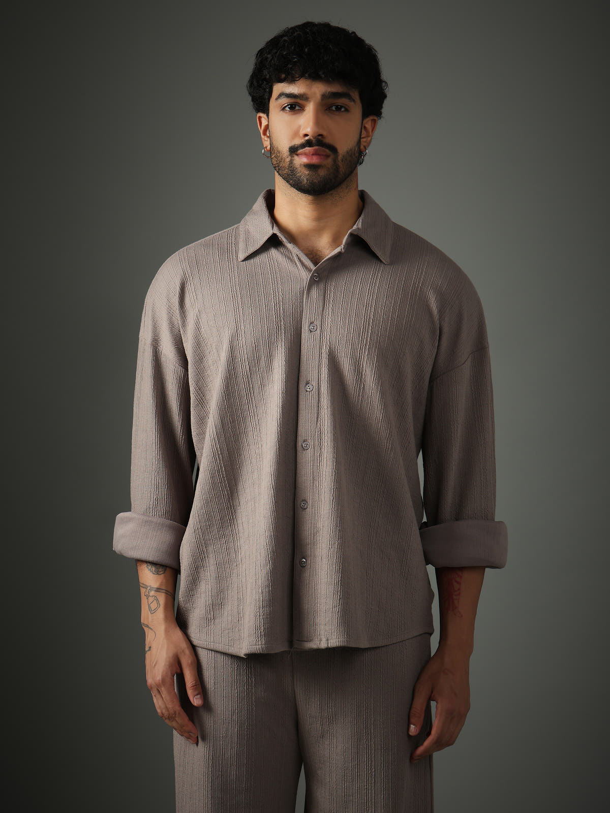 Chapter2Drip Crossknit Grey shirt