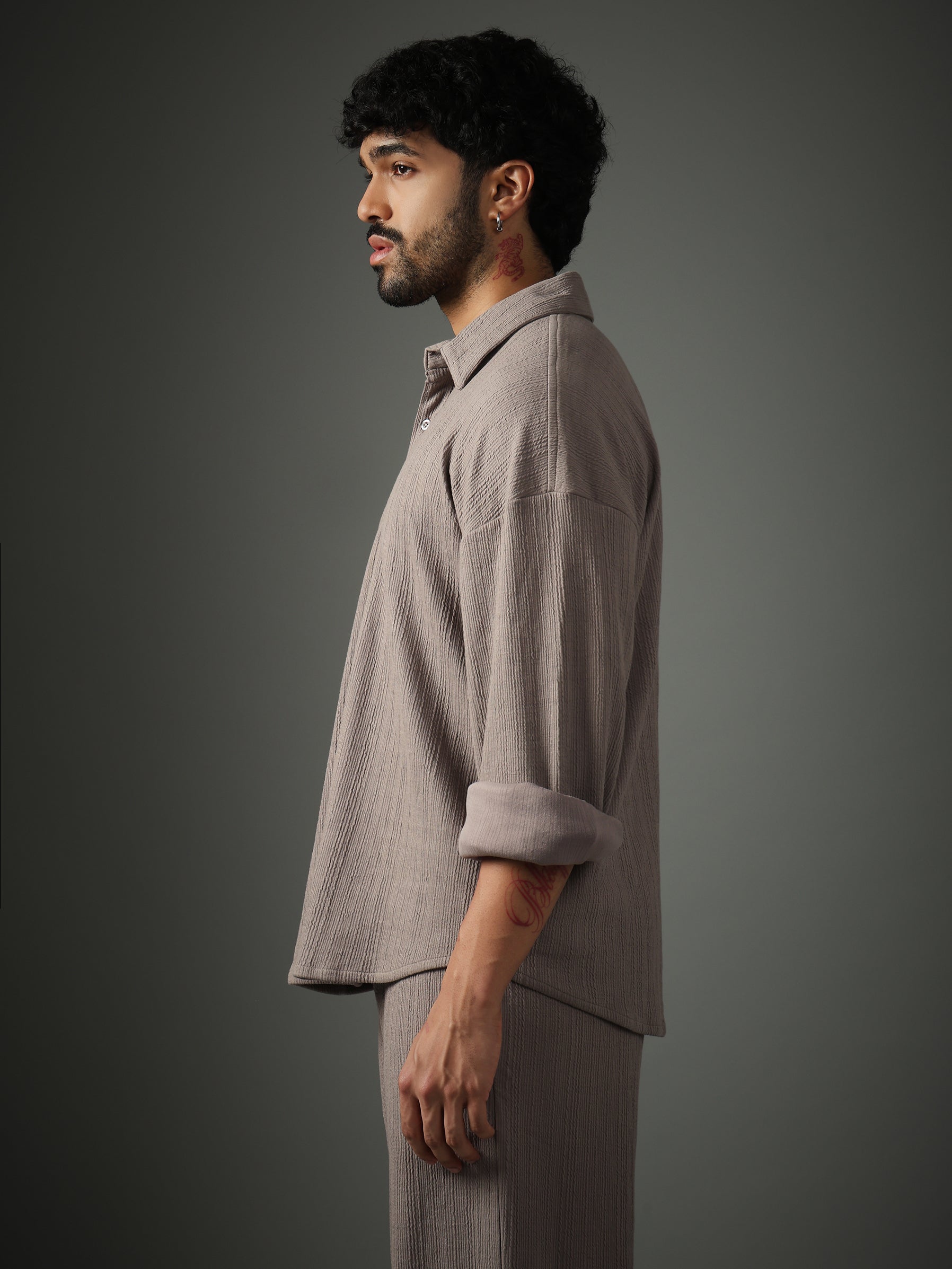 Chapter2Drip Crossknit Grey shirt — view 3
