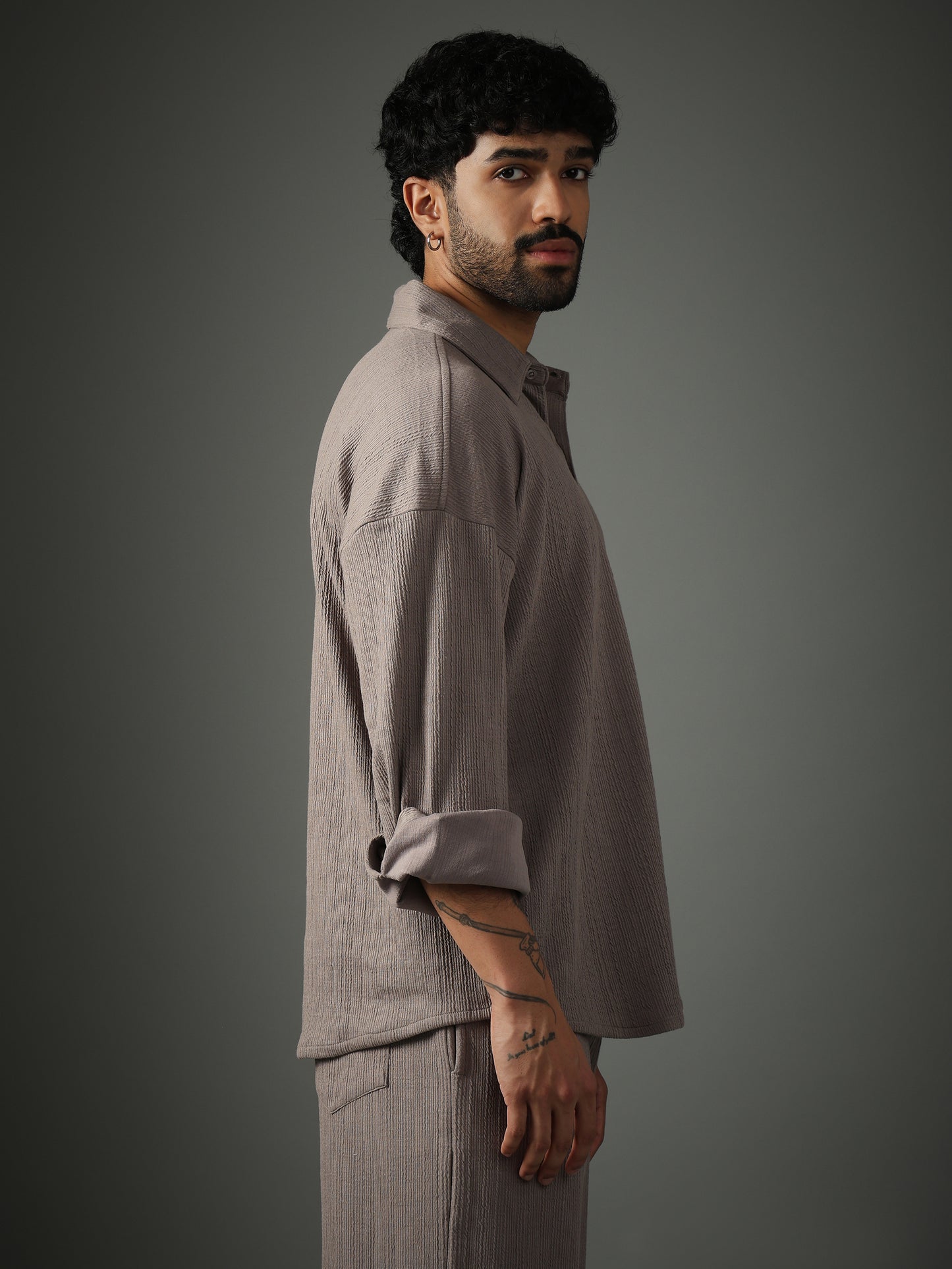 Chapter2Drip Crossknit Grey shirt — view 5