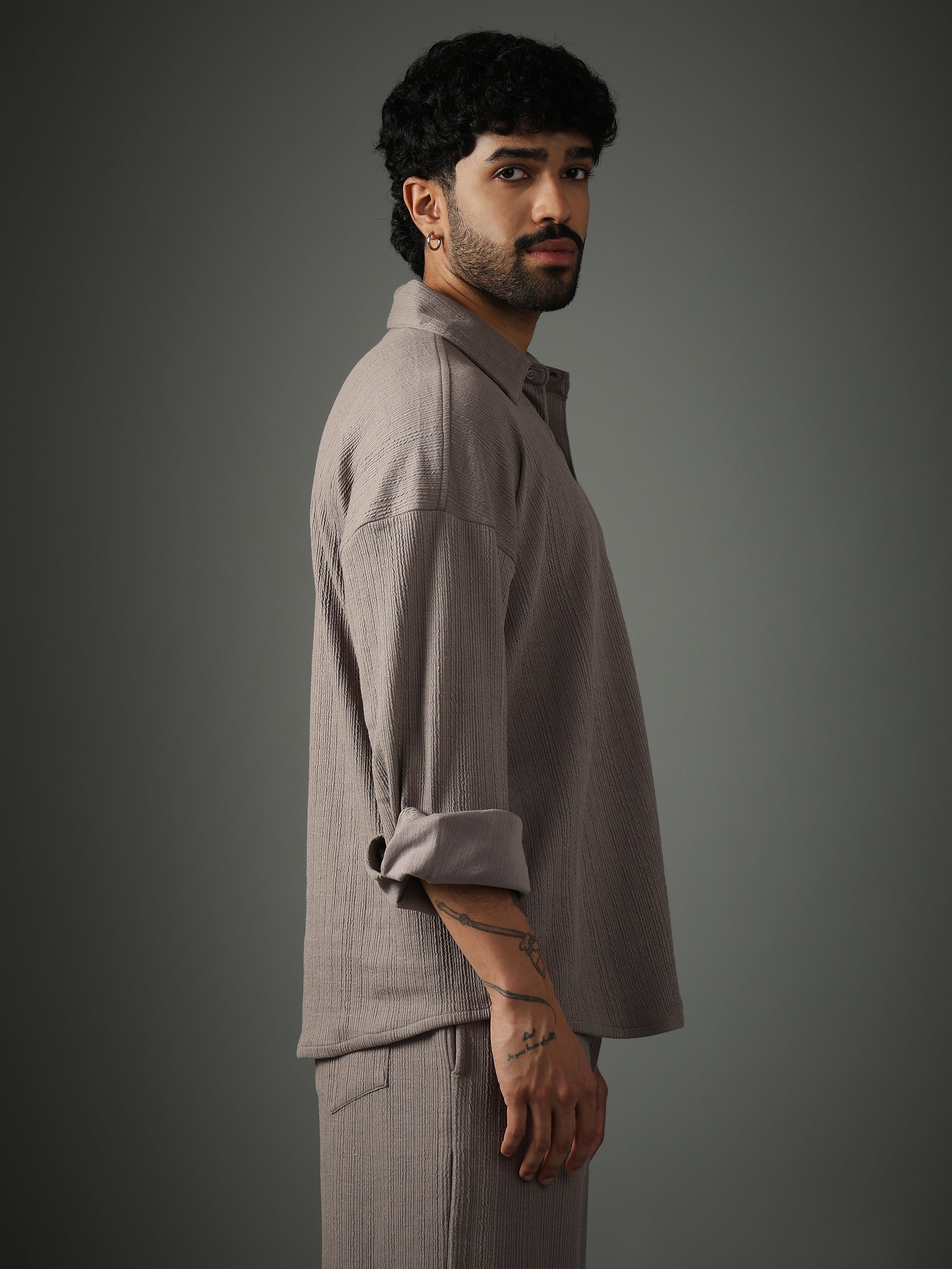 Chapter2Drip Crossknit Grey shirt — view 5