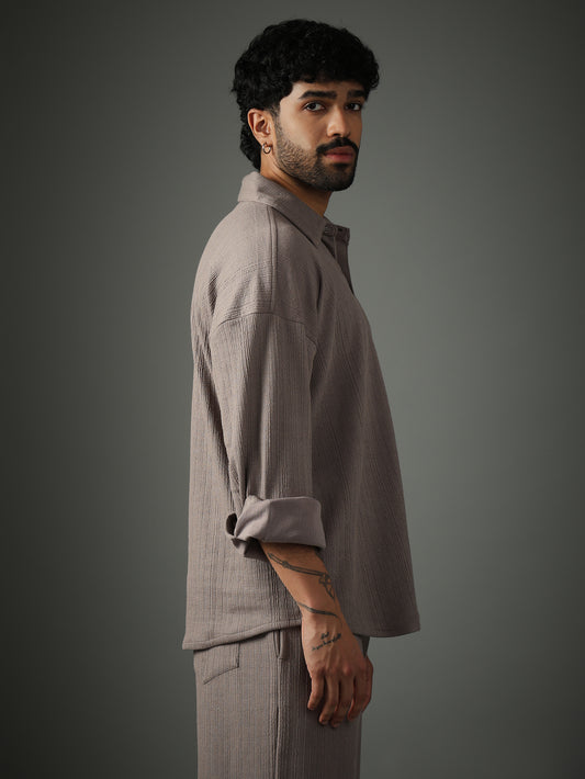 Chapter2Drip Crossknit Grey shirt — view 5