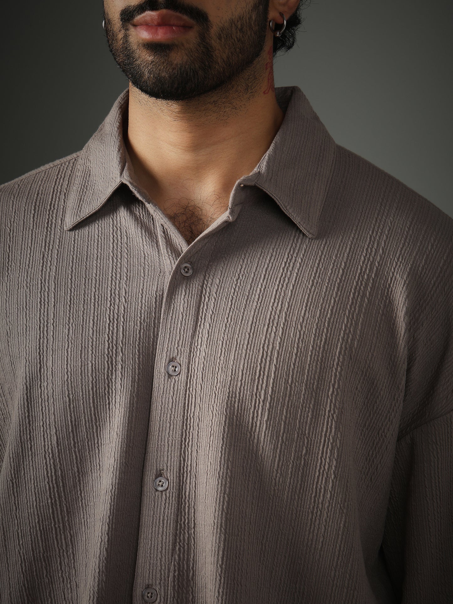 Chapter2Drip Crossknit Grey shirt — view 2
